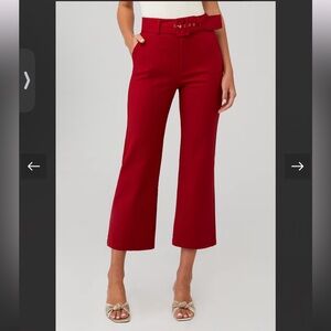 Show Me Your MuMu Red DJ Cropped Pants